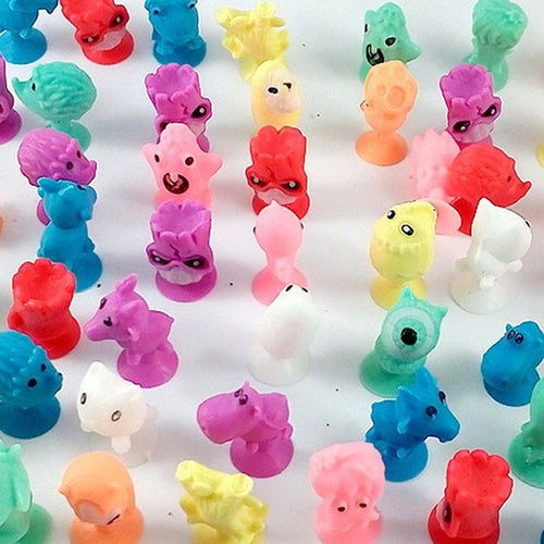 10pcs/Lot Action Figures Toy Cute Sucker Little Monster Small Animals Doll Kids Toys Mini Capsule Children Gift Color Random