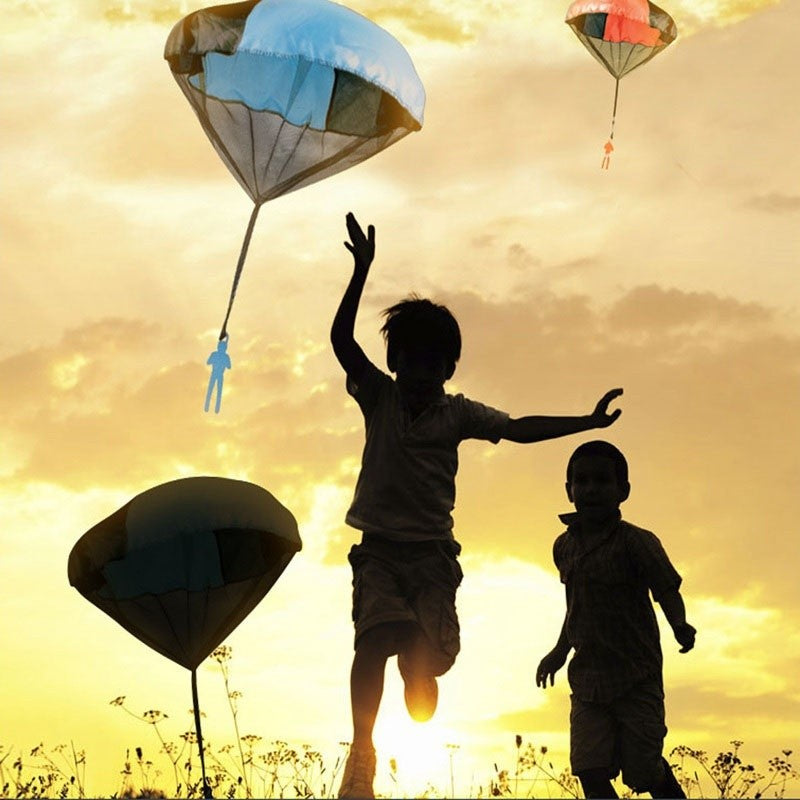 Color Random   Children Hand Throw Parachute Soldiers Children's Toys