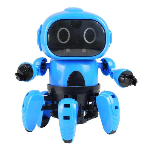 DIY Assembly Electric Intelligent Infrared Induction Remote RC Robot Toy Model with Following Gesture Sensor Obstacle Avoidance