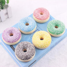 Load image into Gallery viewer, Squishy Squeeze Stress Reliever Soft Colourful Doughnut Scented Slow Rising Toys