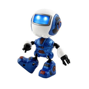 Kids Head Touch Sensor Smart Robot Toy LED Light Sound Alloy Electronic Action Figure Model Early Educational Toys Gifts